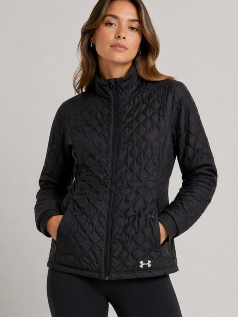 Under armor quilted ua storm black jacket